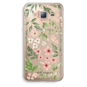Botanical sweet flower heaven: Samsung Galaxy J3 (2016) Transparant Hoesje