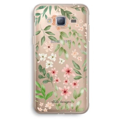 Botanical sweet flower heaven: Samsung Galaxy J3 (2016) Transparant Hoesje