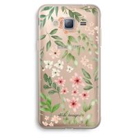 Botanical sweet flower heaven: Samsung Galaxy J3 (2016) Transparant Hoesje