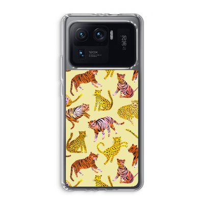 Cute Tigers and Leopards: Xiaomi Mi 11 Ultra Transparant Hoesje
