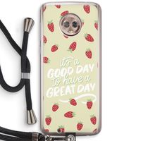 Don't forget to have a great day: Motorola Moto G6 Transparant Hoesje met koord