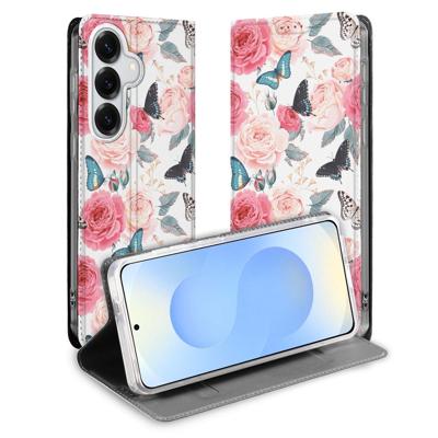 Samsung Galaxy S26+ | Flip Style Cover | Butterfly Roses