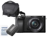 Sony A6100 zwart + 16-50mm Starter Kit - thumbnail