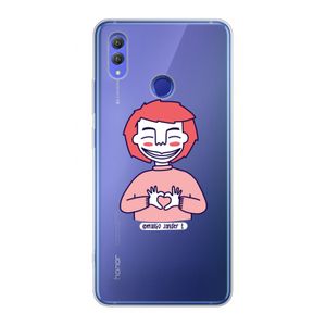 Hartje: Honor Note 10 Transparant Hoesje