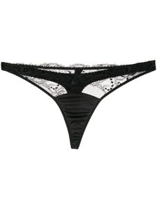 Fleur Of England string en dentelle - Noir