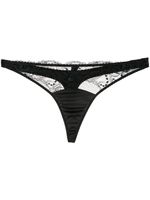 Fleur Of England string en dentelle - Noir