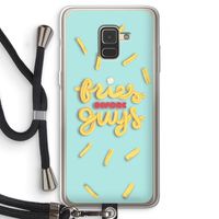 Always fries: Samsung Galaxy A8 (2018) Transparant Hoesje met koord