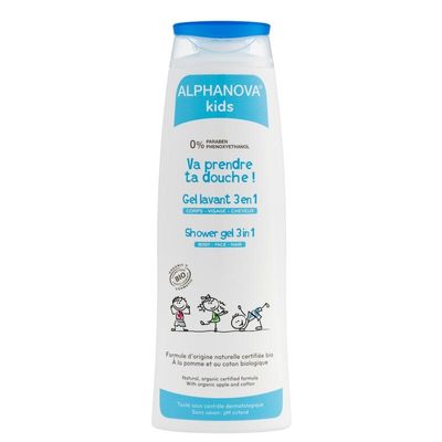 Kids bio showergel abricot