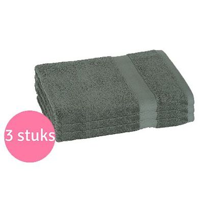 Clarysse Voordeelpakket Talis Badlaken 70x140 cm 500gram Donkergroen 3 stuks