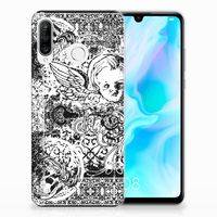 Silicone Back Case Huawei P30 Lite Skulls Angel