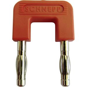 Schnepp 19/4rt Kortsluitingsstekker Rood Stift-Ø: 4 mm Penafstand: 19 mm 1 stuk(s)