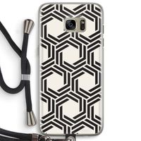 Geometrisch patroon: Samsung Galaxy S7 Edge Transparant Hoesje met koord Geometrisch patroon: Samsung Galaxy S7 Edge Transparant Hoesje met koord