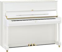 Yamaha U1 Q  PWH messing piano (wit hoogglans) - thumbnail
