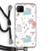 Fantasiewereld: Huawei P40 Lite Transparant Hoesje met koord