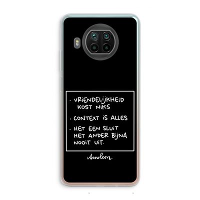 Mijn Motto's: Xiaomi Mi 10T Lite 5G Transparant Hoesje