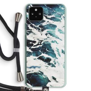 Golven: Pixel 5a 5G Transparant Hoesje met koord