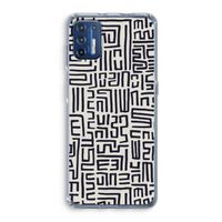 Moroccan Print: Motorola Moto G9 Plus Transparant Hoesje
