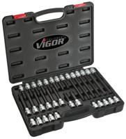 VIGOR Screwdriver insert sort. torx 32tlg. VIGOR Screwdriver insert sort. torx 32tlg.