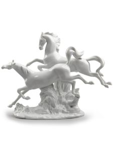 Lladró figurine chevaux 30 cm - Blanc