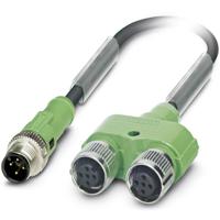 Phoenix Contact 1436217 Sensor/actuator connector, geassembleerd M12 Aantal polen (sensoren): 4 Adapter, Y-vorm 0.60 m 1 stuk(s) Piece