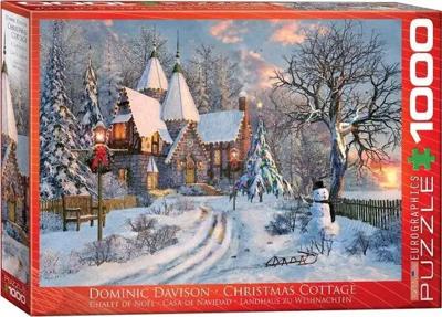 Christmas Cottage - Dominic Davison Puzzel 1000 Stukjes