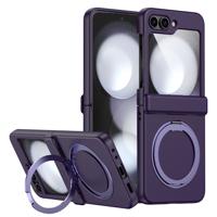 Lunso Samsung Galaxy Z Flip 7 backcover hoesje met MagSafe-ring - Paars