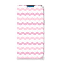 iPhone 14 Pro Max | Hoesje met Magneet | Waves Roze