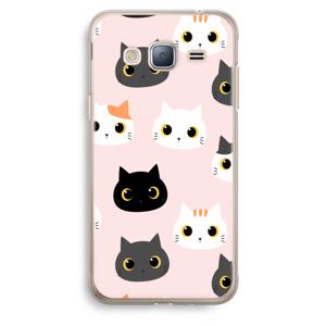 Katten: Samsung Galaxy J3 (2016) Transparant Hoesje