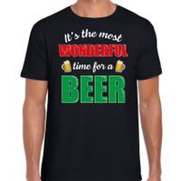 Wonderful beer fout Kerst bier t-shirt zwart voor heren - thumbnail