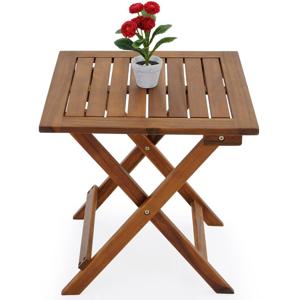 Tuintafel geolied acaciahout 46x46cm inklapbaar