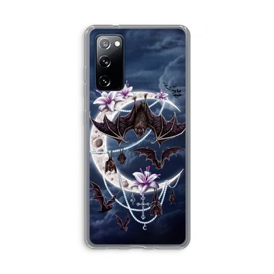 Vleermuizen Maan: Samsung Galaxy S20 FE / S20 FE 5G Transparant Hoesje