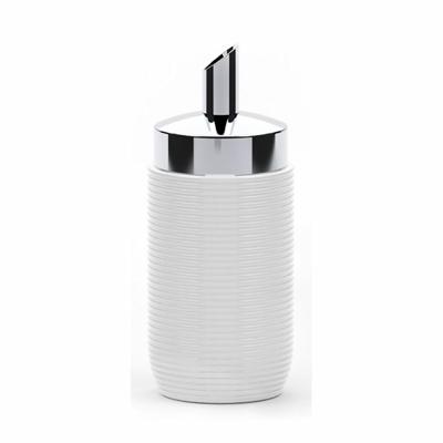 Suikerpot Valira 3404 Porselein Wit Verchroomd 250 ml