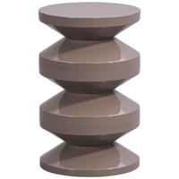 Leen Bakker - Bijzettafel Madrid - 49xØ31 Cm - Metaal - Taupe - 32.5x64.5x51.5 Cm Leen Bakker - Bijzettafel Madrid - 49xØ31 Cm - Metaal - Taupe - 32.5x64.5x51.5 Cm