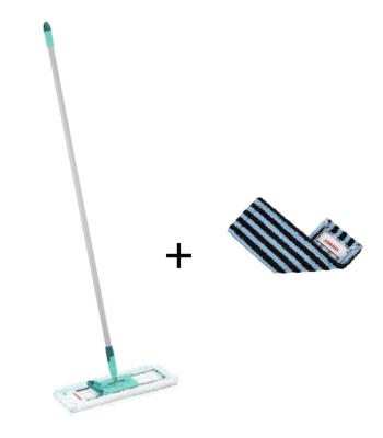 Leifheit vloerwisser hausrein (overtrek micro duo) + Leifheit Hausrein overtrek profi outdoor