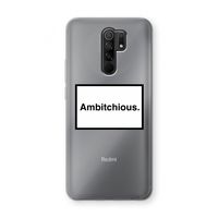 Ambitchious: Xiaomi Redmi 9 Transparant Hoesje