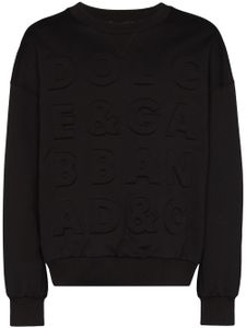 Dolce & Gabbana sweat à logo brodé - Noir