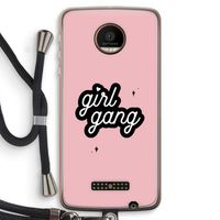 Girl Gang: Motorola Moto Z Force Transparant Hoesje met koord