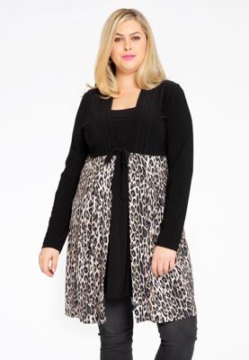 Yoek Vest met strik | Bruin | Maat 54/56