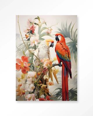 Lovebirds - Moderne Wanddecoratie | Artprint, Glass Art & Wandkleed