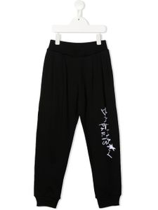 Balmain Kids pantalon de jogging à logo imprimé - Noir