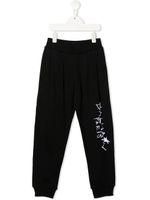 Balmain Kids pantalon de jogging à logo imprimé - Noir - thumbnail