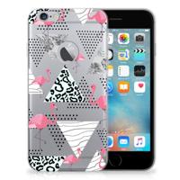 Apple iPhone 6 Plus | 6s Plus | TPU Hoesje | Flamingo Triangle