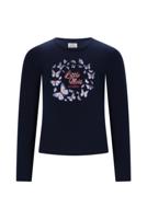 Le Chic winter t-shirt meisjes - navy blauw - Norma - vlinder