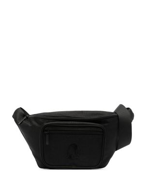 STYLAND sac banane zippé à détail de patch - Noir