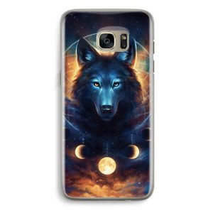 Wolf Dreamcatcher: Samsung Galaxy S7 Edge Transparant Hoesje