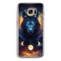 Wolf Dreamcatcher: Samsung Galaxy S7 Edge Transparant Hoesje
