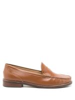 Sarah Chofakian mocassins Brighton en cuir - Marron