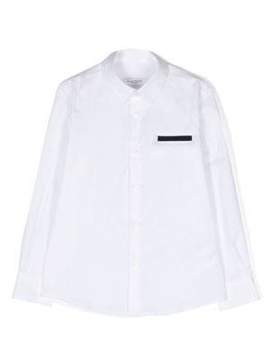 Paolo Pecora Kids chemise à détails de coutures - Blanc
