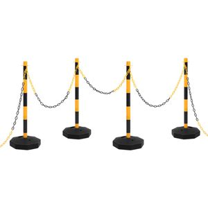 VidaXL Kettingpalenset met kunststof ketting 10 m