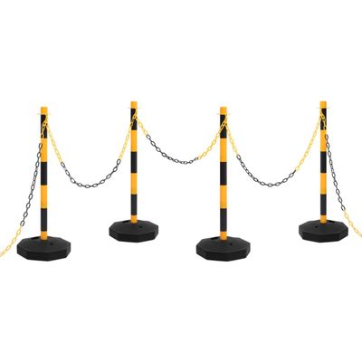 VidaXL Kettingpalenset met kunststof ketting 10 m
